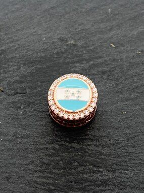 Pandora HONDURAS Flag Exclusive Charm Rose Gold-Plated Bead Charm Jewelry